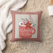 Warmste vernissen Rustic Retro Floral & Stripes Kussen (Deken)