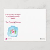 Warmste wensen aanpasbare fotokaart briefkaart (Achterkant)