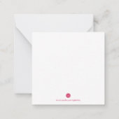 Warmste wensen Cacti Mini Kerstmis Notitiekaartje (Achterkant)