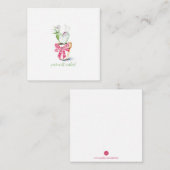 Warmste wensen Cacti Mini Kerstmis Notitiekaartje (Voorkant / Achterkant)