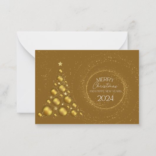 Warmste wensen een kerst Kaart overlopen Notitiekaartje (Achterkant)