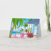 Warmste wensen en kerstmis feestdagen kaart (Voorkant)