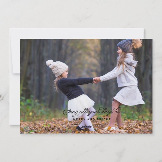 WARMSTE WENSEN Foto Kerst Kaart (Achterkant)