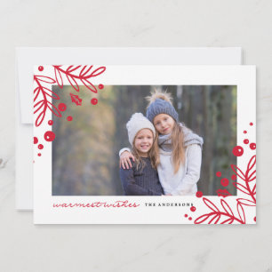 WARMSTE WENSEN Foto Kerst Kaart