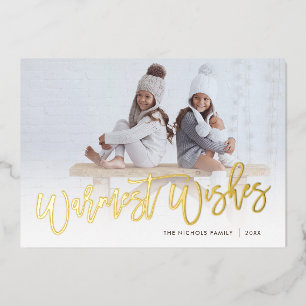 Warmste Wensen   Foto-overlay Folie Feestdagenkaart