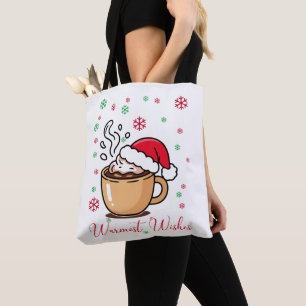 Warmste Wensen Gezellige Heete Cacao Kerstmis  Tote Bag