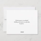 Warmste Wensen Grappige Surfende Kerstman en Stran Feestdagenkaart (Achterkant)