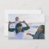 Warmste wensen Holiday Flamingo blauwe Aangepaste  Kaart (Achterkant)