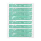 Warmste wensen Holiday Wreater & Waterverf Adreslabel Wikkel (Vel)