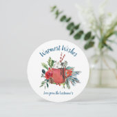 Warmste wensen Hot Cocoa Kerstkaart Kaart (Staand voorkant)