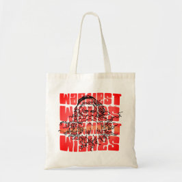 Warmste wensen kerstkerstmis tote bag