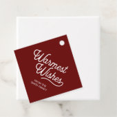 Warmste Wensen Kerstmis Vakantie Cadeau Bedankjes Labels (In situ)