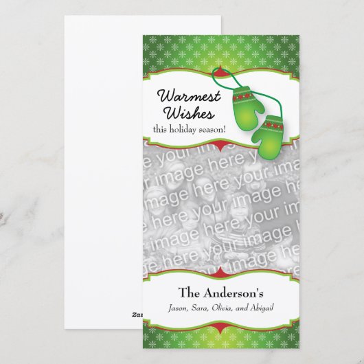 Warmste Wensen met de Kaart van de Foto van (Voorkant / Achterkant)