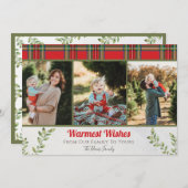 Warmste wensen met kerstcadeautjes Kaart (Voorkant / Achterkant)