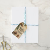 Warmste Wensen Prettig Kerstfeest Gemberkoek Cadeaulabel (Met Touw)