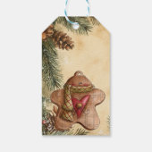 Warmste Wensen Prettig Kerstfeest Gemberkoek Cadeaulabel (Achterkant)