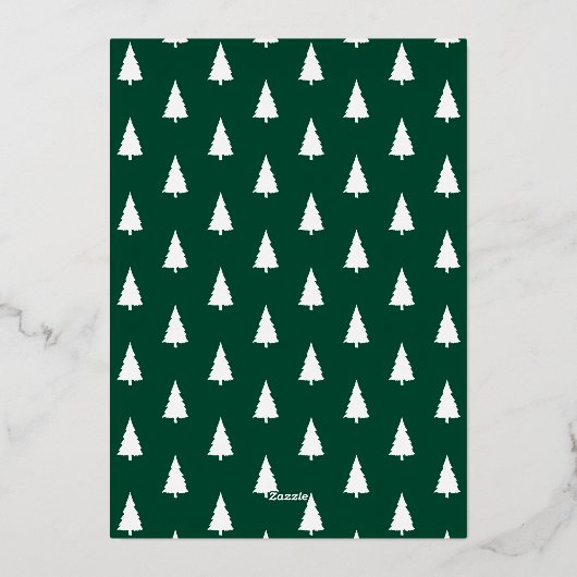 Warmste Wensen Script Green 6 Fotocollage Folie Feestdagenkaart (Achterkant)