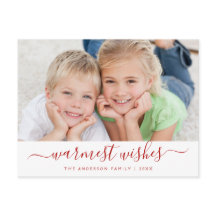 Warmste wensen Script Kerstkaart