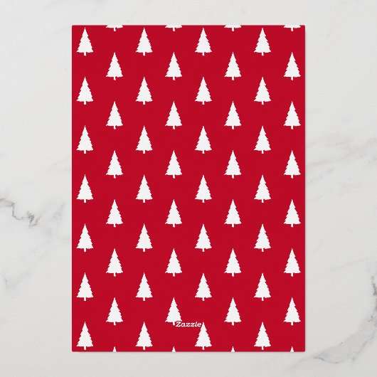 Warmste Wensen Script Red 6 Fotocollage Folie Feestdagenkaart (Achterkant)