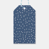 Warmste Wensen Sneeuw Bedekt Evergreen Tree Cadeaulabel (Achterkant)