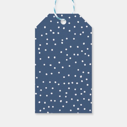 Warmste Wensen Sneeuw Bedekt Evergreen Tree Cadeaulabel (Achterkant)