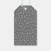 Warmste Wensen Sneeuw Bedekt Evergreen Tree Cadeaulabel (Achterkant)