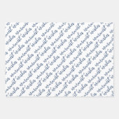 Warmste Wensen Sneeuw Bedekt Evergreen Tree Inpakpapier Vel (Voorkant 2)