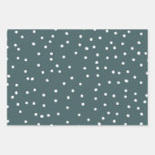 Warmste Wensen Sneeuw Bedekt Evergreen Tree Inpakpapier Vel (Voorkant 3)