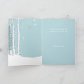 Warmste wensen Snowman slee cadeaus gepersonalisee Kaart (Binnen)