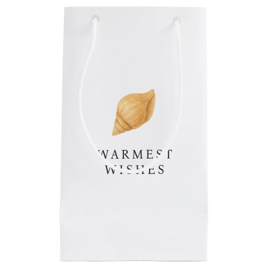 Warmste wensen strand moderne kerst klein cadeauzakje (Voorkant)