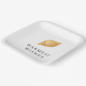 Warmste wensen strand moderne kerst papieren bordje (Gebogen)