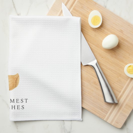 Warmste wensen strand moderne kerst theedoek (Quarter Fold)