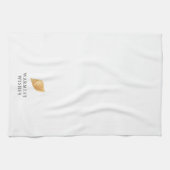 Warmste wensen strand moderne kerst theedoek (Horizontaal)