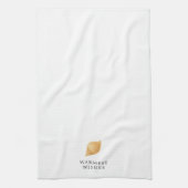 Warmste wensen strand moderne kerst theedoek (Verticaal)