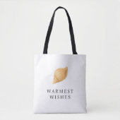 Warmste wensen strand moderne kerst tote bag (Voorkant)
