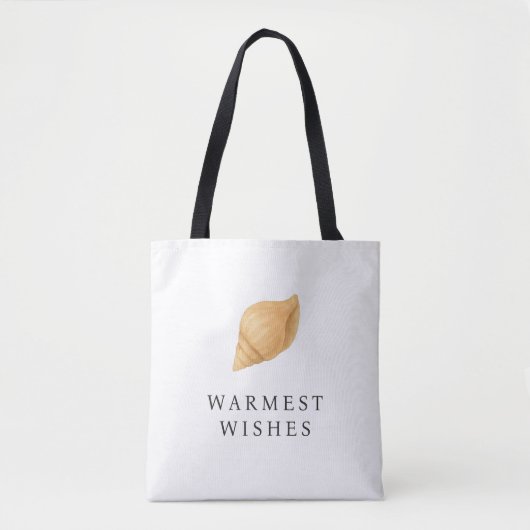 Warmste wensen strand moderne kerst tote bag (Voorkant)
