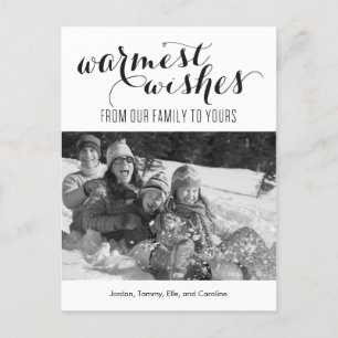 Warmste wensen Vakantie Fotokaart Briefkaart