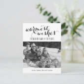 Warmste wensen Vakantie Fotokaart Briefkaart (Staand voorkant)