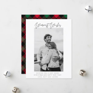 Warmste wensen voor kerstfoto's feestdagenkaart