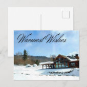 Warmste Wensen Winter Briefkaart (Voorkant / Achterkant)