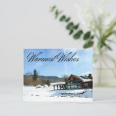 Warmste Wensen Winter Briefkaart (Staand voorkant)