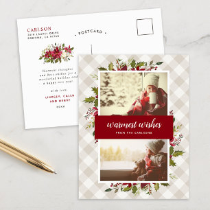 Warmste Wensen Wintergroen 2 Foto Feestdagenkaart
