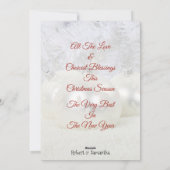 Warmste wenst u en uw kerstseizoen - feestdagenkaart (Achterkant)