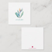 Warmste wijk vogel van het Paradijs Mini Kerstmis Notitiekaartje (Voorkant / Achterkant)