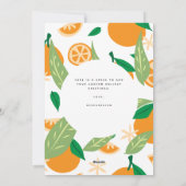 Warmste Wishes Sinaasappel Grove Kerstfoto Feestdagenkaart (Achterkant)