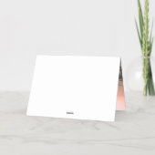 Warmste Wishes Strandfoto Moderne Kerst Folie Feestdagenkaart (Achterkant)