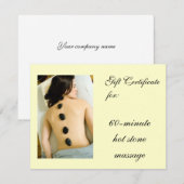 Warmsteenmassaattest (Voorkant / Achterkant)