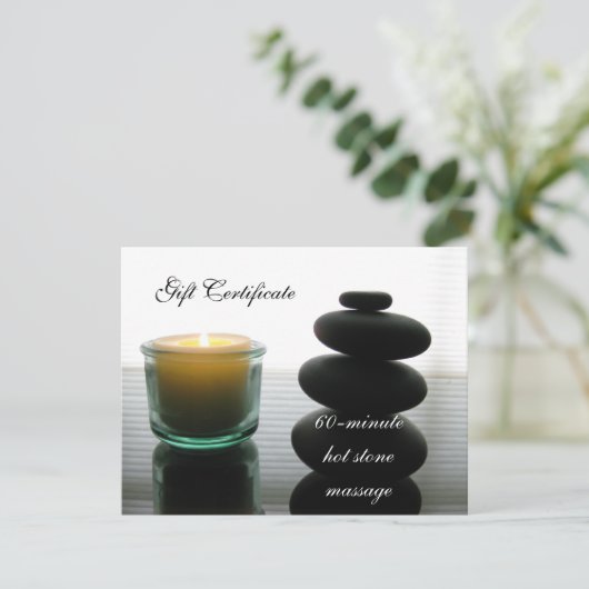 Warmsteenmassaattest II (Staand voorkant)