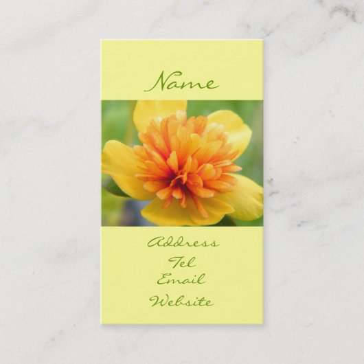 Warmtaanraking Visitekaartje (Voorkant)