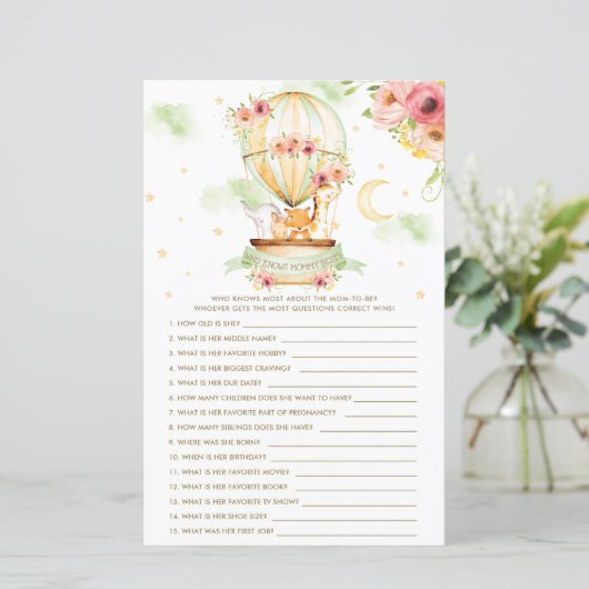 Warmte ballondieren die mammie het beste spel kenn (Staand voorkant)